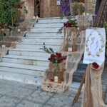 Στολισμός γάμου με κόκκινα τριαντάφυλλα